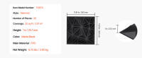 SucceBuy Paneles de pared 3D, paquete de 33 azulejos de diamante de PVC de 11,81 x 11,81 pulgadas, cobertura de 32 pies cuadrados, panel de pared decorativo moderno, negro mate - details 6
