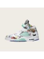 basketball White Breathable Flat Walking Trainers Casual Sneakers Running Shoes 5s Women Outdoor  Designer  Men Sports shoes - details 12