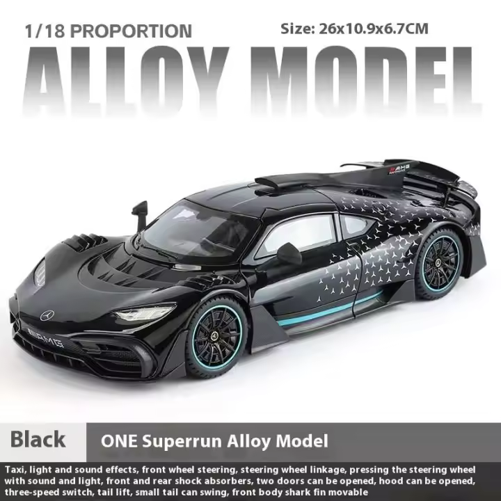 Mercedes Benz AMG ONE Supercar Modelo de Aleación Diecast a Escala 1:18 - 1