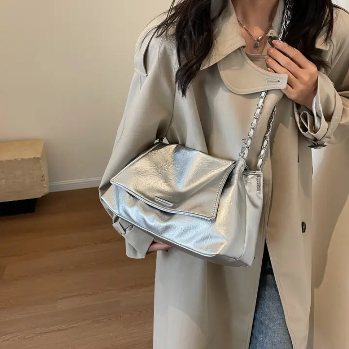 Bolso De Gran Capacidad, Nuevo Bolso De Mano De Hombro De Alta Gama, Bolso De Mensajero Con Cadena De Viajeros Super Fire De Verano - 1