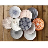 Plato Nórdico Moderno y Creativo de Cerámica Bajo Revestimiento 8 pulgadas de Estilo Occidental para Comidas y Snacks Viste tu Cocina y Comedor - details 3