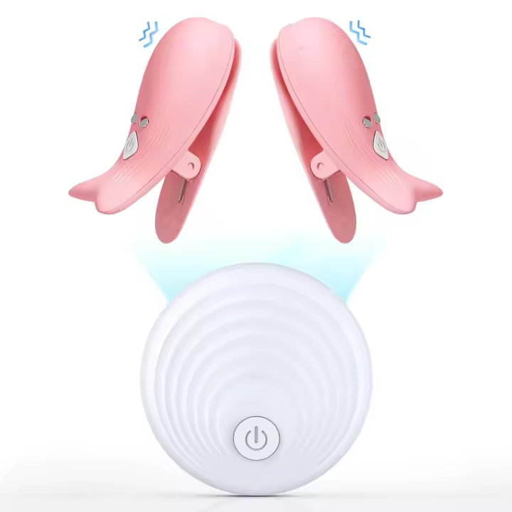 Abrazadera vibratoria para masaje de senos, masturbación femenina, estimulador del clítoris, juegos para adultos, Juguetes sexuales para mujeres, parejas, vibrador para pezones - 1