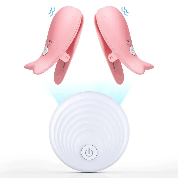 Abrazadera vibratoria para masaje de senos, masturbación femenina, estimulador del clítoris, juegos para adultos, Juguetes sexuales para mujeres, parejas, vibrador para pezones - 1