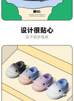 Cambio gradual tiburón niños bolsa tacón zapatillas de algodón felpa bebé zapatos de algodón. - details 1