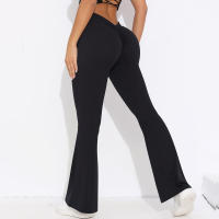 Leggings de Yoga Acampanados de Cintura Alta Pantalones Secado Rápido para Ciclismo y Aeróbicos - details 8