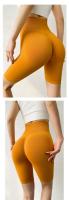 pantalones cortos de Yoga para mujer, mallas deportivas de cintura alta sin costuras, mallas deportivas de secado rápido para gimnasio y Fitness, pantalones elásticos de entrenamiento - details 10