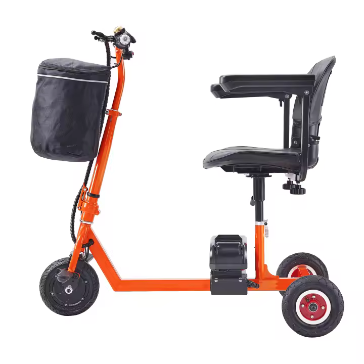 VEVOR-patinete de movilidad plegable de 3 ruedas para personas mayores, Scooter de movilidad eléctrico portátil, silla de ruedas de viaje para todo terreno - 1