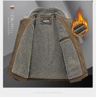 Chaqueta de invierno para hombre, chaqueta de béisbol de alta calidad, chaqueta Bomber gruesa y cálida con bordado de solapa para hombre, chaquetas gruesas de lana para hombre - details 14