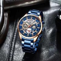 Reloj de Cuarzo de Lujo para Hombres CURREN 8391 Correa de Cuero Automático Moda Deportiva y Ocio - details 15