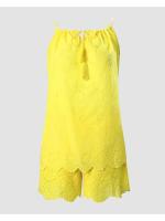 Nuevos conjuntos de dos piezas para mujer, conjuntos informales con cuello en V sin mangas, Top bordado, conjunto de pantalones cortos, traje de moda para mujer 2024 - details 7