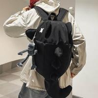 Mochila impermeable de tiburón a la moda, bolso informal de viaje para ordenador portátil con múltiples bolsillos, mochila escolar de nailon de gran capacidad para estudiantes universitarios y adolescentes - details 14