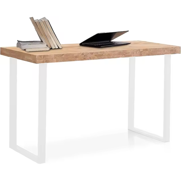 Mesa de Oficina, Color Roble Boreal y Negro, Medidas: 120 cm (Largo) x 60 cm (Ancho) x 73 cm (Alto) - 1
