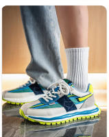 2025 nueva malla de verano zapatos para correr transpirables plataforma aumentando tendencia zapatos de los hombres zapatos de papá zapatos casuales. - details 0
