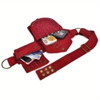 1 pieza de estilo Punk para hombre y mujer, cubierta de riñón negra Simple, soporte para teléfono móvil, tarjetas y llaves, bolsa Vie para ciclismo para hombre y mujer - details 23