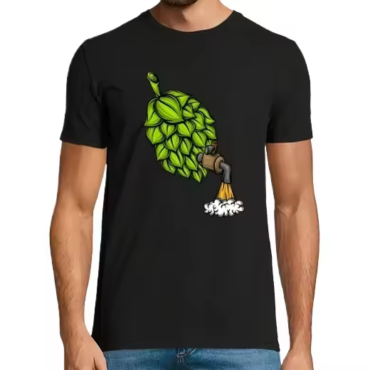 amante de la cerveza alcohol bebiendo lúpulo con grifo bebedor de cerveza Camisetas CERVEZA,Pack Regalo Camiseta Personalizada - 1