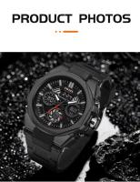 SMAEL Relojes deportivos Reloj despertador con pantalla LED digital resistente al agua 8098 Relojes de pulsera de cuarzo analógicos de moda joven para hombres - details 11