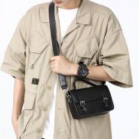 👜 👝 🎒 ⭐ ⭐ ⭐ 2025 nueva bolsa de mensajero bolsa de los hombres tendencia cartero casual neutral bolsa de hombro casual portátil pequeña bolsa cuadrada - details 2