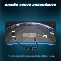 Mesa de Juegos Gaming Ergonómica 120 x 60 cm Diseño en Forma de Z Fibra de Carbono - details 10