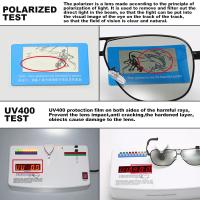POLICER Gafas de Sol UV400 Polarizadas Rectangulares para Hombres Mujeres Lentes Anti-Reflexo Conducir Ciclismo Aventura al Aire Libre - details 2