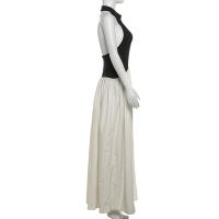 BUNO-Vestido de retazos con contraste de gato extraño para mujer, vestido Halter con espalda descubierta, sin mangas, dobladillo plisado, tendencia de vacaciones, informal, elástico, básico, ceñido largo - details 11