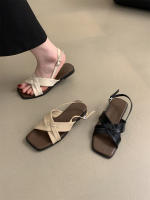 Sandalias romanas de talla grande para mujer, verano al aire libre, nuevo estilo francés, impresionantes sandalias planas de playa retro de hadas - details 1