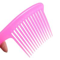 Peine de dientes anchos grandes para peluquería, peine alisador antiestático, cepillo de estilismo para teñir, herramienta de estilismo, peine de cabeza de aceite portátil - details 15