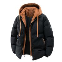 Chaqueta de Invierno para Hombre, con Capucha, Informal, Cortavientos, Gruesa, Estilo Parka, Holgada, Sencilla, Cómoda y Abrigada - details 1