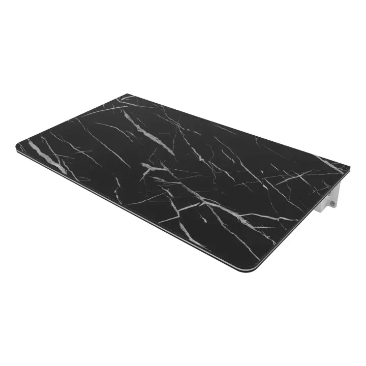 Escritorio de pared plegable, mesa plegable montada en la pared, color negro - 1