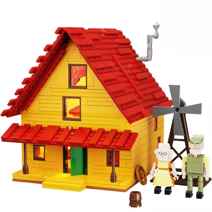 Juego de construcción de casa para perros Cowardly, casa para perros coraje Juguetes y luces de construcción, niñas y niños mayores de 6 años (613 piezas) - 1