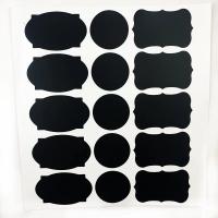 Pegatina de pizarra negra borrable de PVC, etiquetas de caja de crema cosmética, tarros de especias de cocina para el hogar, etiquetas múltiples, 1 hoja - details 8