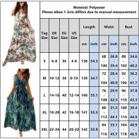 Vestido Playero de Fiesta para Mujer Espalda Descubierta, Lazo, Estampado Elegante, Sin Mangas, Moda Verano - details 0