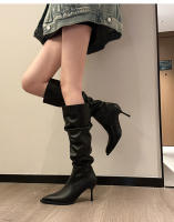 Nuevas botas de tacón fino para hombre pequeño pero botas de moda hasta la rodilla botas de mujer - details 21