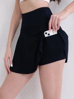 Faldas Deportivas De Un Solo Color Con Bolsillo, Faldas Activas De Golf, Running Y Tenis, Ropa Deportiva Para Mujer - details 10