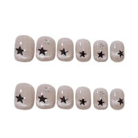 Uñas cortas de ojo de gato rosa, uñas postizas ultraflexibles y duraderas para uso en espectáculos escénicos - details 0