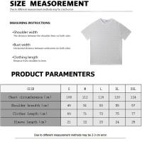 Camiseta de manga corta imprescindible con estampado a gran escala de tendencia 2025, camiseta de hombre de estilo clásico fresco y moderno de nuevo estilo de verano, camisa informal con múltiples estampados para parejas - details 11