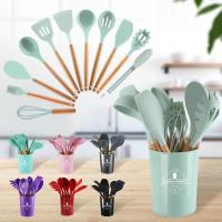 Juego de Utensilios de Cocina de Silicona Resistente y Antideslizante 11 Piezas Completas con Soporte de Acero Inoxidable Incluye Espatula y Cuchara de Almacenamiento - details 22