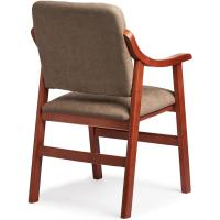 Silla de Comedor de Madera de Cerezo Antimanchas, Espalda Recta, Tamaño 86x54x54 cm, Marrón - details 17
