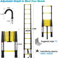Escalera Telescópica de Aluminio de 5m Portátil, Desmontable, Antideslizante, Extensible, Multiusos, Carga de 150kg Mejoras del Hogar y Herramientas - details 33