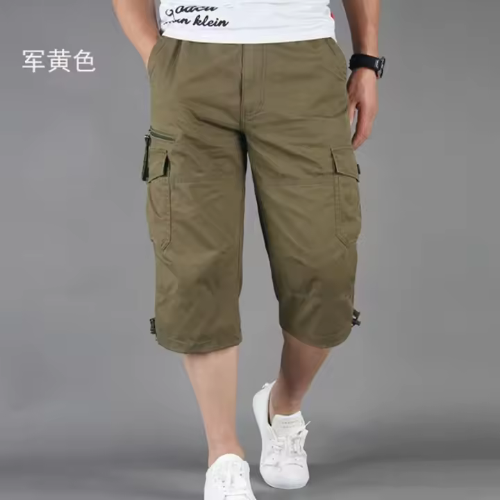 Pantalones cortos deportivos informales para hombre, pantalones cortos deportivos con bolsillos, holgados y ajustados - 1