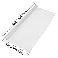 SucceBuy Funda de plástico para mesa, protector transparente, tapete de escritorio rectangular, impermeable y fácil de limpiar para oficina y mesita de noche - details 3