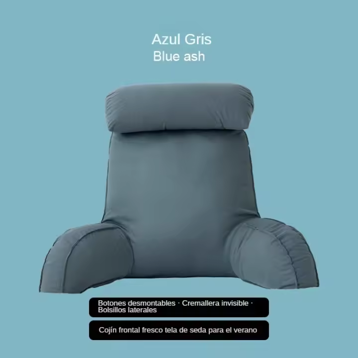 Cojín de cama suave para tapicería, cojín de cama para el cuello, cojín de lectura, cojín de soporte Lumbar para sofá - 1
