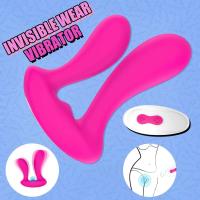 Leten 3 en 1 ropa Invisible bragas vibrador parejas 9 modos potente punto G Vagina ano estimulación del perineo juguete sexual para mujeres tienda - details 3