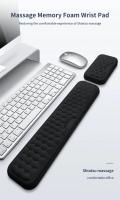 Almohadilla de Protección para Pulsera y Teclado Textura de Masaje Almohadilla de Escritorio para Juegos y Oficina Algodón de Memoria - details 0