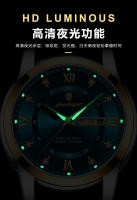 Reloj de cuarzo luminoso con doble calendario para hombre, nuevo, resistente al agua, de marca suiza. - details 7