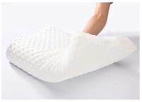 Almohada ortopédica de espuma viscoelástica para cama, almohada de protección del cuello con forma de onda de 50x30CM, almohadas para dormir de rebote lento, relaja el Cervical - details 13