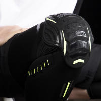 Mangas de compresión de rodilla deportiva con almohadillas anticolisión, fundas elásticas transpirables para piernas, ciclismo, correr, baloncesto, 1 par - details 8