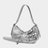 Bolso de hombro Retro para mujer, bolso Vintage de cuero PU con correa ajustable para axilas, bolso de diseñador estético, bolso Shopper - details 4