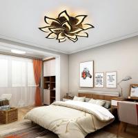 Plafón LED de Techo Negro 84W Con 14 Cabezales GOECO, Acrílico, 3000-6500K Ajustable Con Control Remoto, 100*100*12 CM - details 3