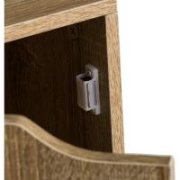 Estantería de Madera, Librería con Puerta y Compartimentos Abiertos, Mueble almacenaje, Organizador,en Color Natural de 119x29x59 cm para Estudio,Dormitorio,Salón, Oficina y Biblioteca - details 35