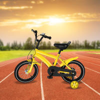 Bicicleta Unisex para niños, bicicleta de ciclismo para niños y niñas, amarillo, 14 pulgadas - details 0